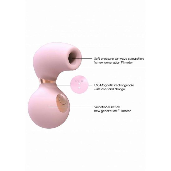 Invicible Soft Pressure Air Wave Stimulator Pink Sex Toys