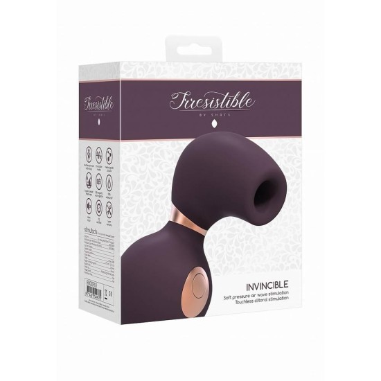 Κλειτοριδικός Παλμικός Δονητής - Invicible Soft Pressure Air Wave Stimulator Purple Sex Toys 