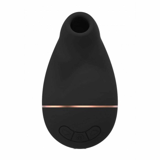 Κλειτοριδικός Παλμικός Δονητής - Kissable Soft Pressure Air Wave Stimulator Black Sex Toys 