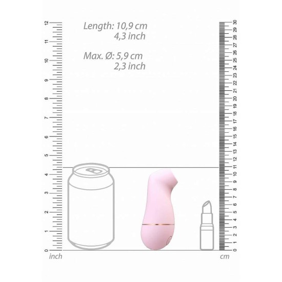 Κλειτοριδικός Παλμικός Δονητής - Kissable Soft Pressure Air Wave Stimulator Pink Sex Toys 