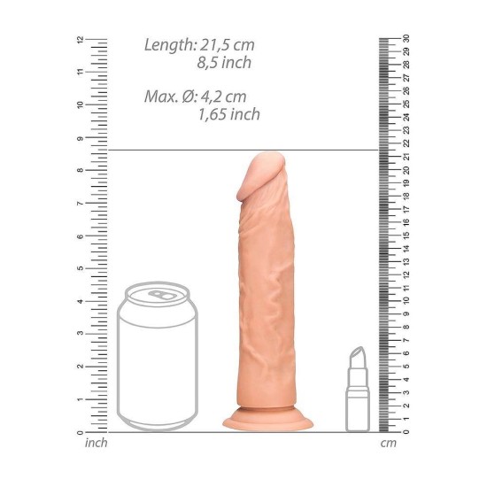 Μαλακό Πέος Χωρίς Όρχεις - Dong Without Testicles Beige 22cm Sex Toys 