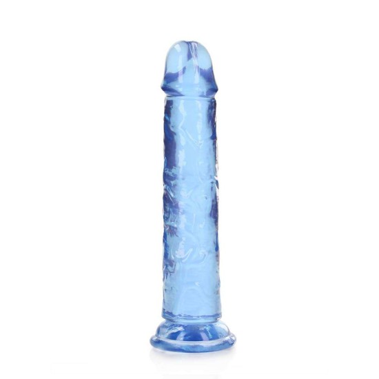 Μαλακό Πέος Χωρίς Όρχεις - Straight Realistic Dildo With Suction Cup Blue 20cm Sex Toys 
