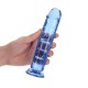 Μαλακό Πέος Χωρίς Όρχεις - Straight Realistic Dildo With Suction Cup Blue 20cm Sex Toys 