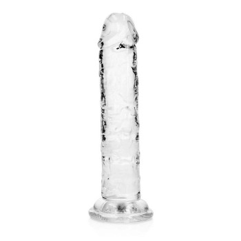 Straight Realistic Dildo With Suction Cup Clear 16cm