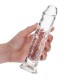 Straight Realistic Dildo With Suction Cup Clear 20cm Sex Toys