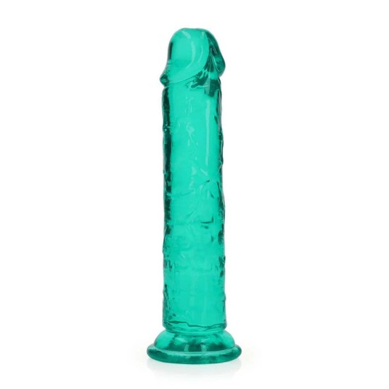 Μαλακό Πέος Χωρίς Όρχεις - Straight Realistic Dildo With Suction Cup Green 20cm Sex Toys 