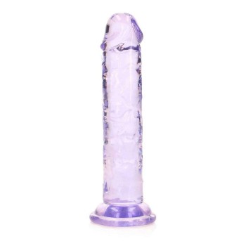 Μαλακό Πέος Χωρίς Όρχεις - Straight Realistic Dildo With Suction Cup Purple 16cm