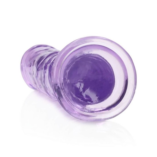 Μαλακό Πέος Χωρίς Όρχεις - Straight Realistic Dildo With Suction Cup Purple 20cm Sex Toys 