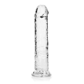 Straight Realistic Dildo With Suction Cup Clear 22cm