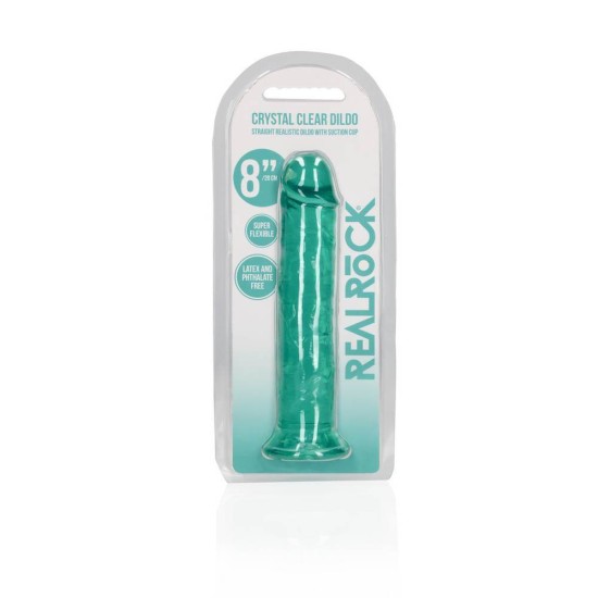 Straight Realistic Dildo With Suction Cup Green 22cm Sex Toys