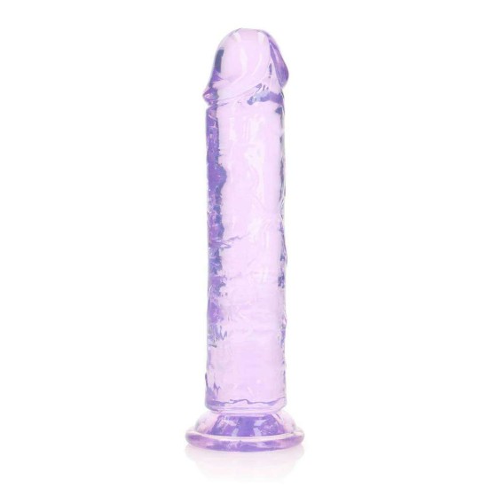 Μαλακό Πέος Χωρίς Όρχεις - Straight Realistic Dildo With Suction Cup Purple 22cm Sex Toys 