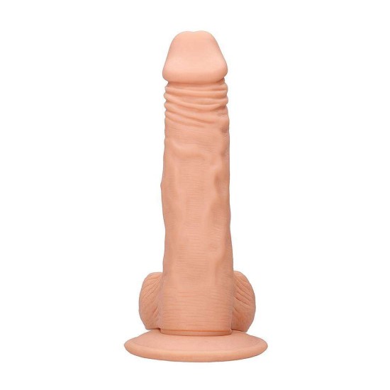 Μαλακό Ρεαλιστικό Πέος - Dong With Testicles Beige 20cm Sex Toys 