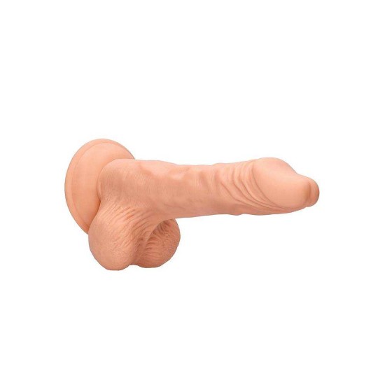 Μαλακό Ρεαλιστικό Πέος - Dong With Testicles Beige 20cm Sex Toys 