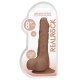 Μαλακό Ρεαλιστικό Πέος - Dong With Testicles Brown 20cm Sex Toys 