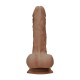 Μαλακό Ρεαλιστικό Πέος - Dong With Testicles Brown 27cm Sex Toys 