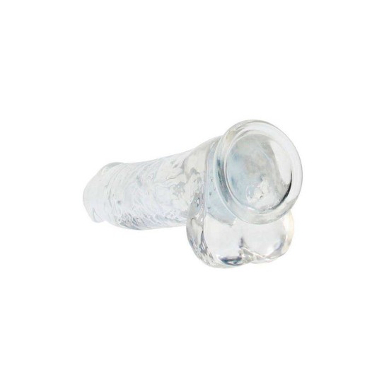 Μεγάλο Μαλακό Πέος - Crystal Clear Realistic Dildo With Balls Clear 25cm Sex Toys 