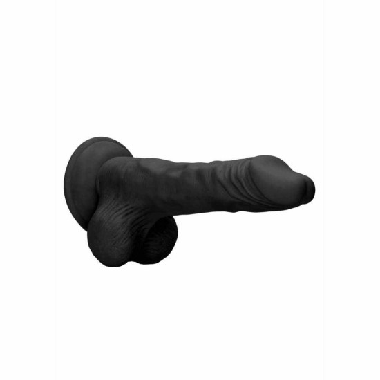 Μεγάλο Μαλακό Πέος - Dong With Testicles Black 25cm Sex Toys 