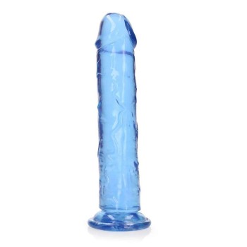 Μεγάλο Μαλακό Πέος - Straight Realistic Dildo With Suction Cup Blue 25cm