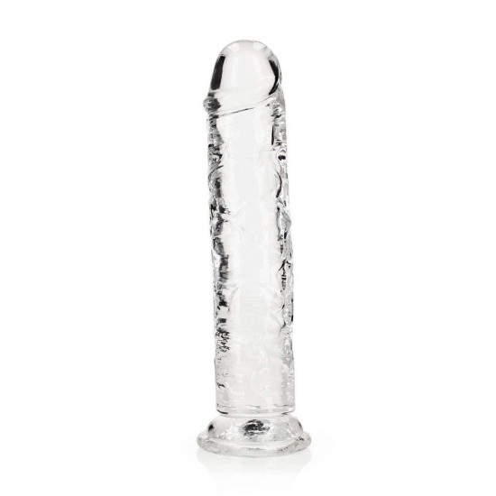 Straight Realistic Dildo With Suction Cup Clear 25cm Sex Toys