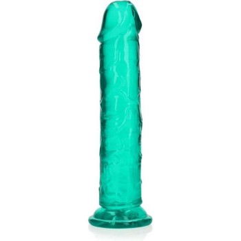 Μεγάλο Μαλακό Πέος - Straight Realistic Dildo With Suction Cup Green 25cm