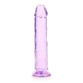 Μεγάλο Μαλακό Πέος - Straight Realistic Dildo With Suction Cup Purple 25cm