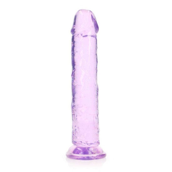 Μεγάλο Μαλακό Πέος - Straight Realistic Dildo With Suction Cup Purple 25cm Sex Toys 