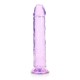 Μεγάλο Μαλακό Πέος - Straight Realistic Dildo With Suction Cup Purple 25cm Sex Toys 