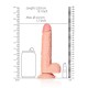 Μεγάλο Ομοίωμα Πέους - Straight Realistic Dildo With Balls Beige 20cm Sex Toys 