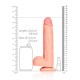 Μεγάλο Ομοίωμα Πέους - Straight Realistic Dildo With Balls Beige 23cm Sex Toys 