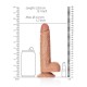 Μεγάλο Ομοίωμα Πέους - Straight Realistic Dildo With Balls Brown 20cm Sex Toys 