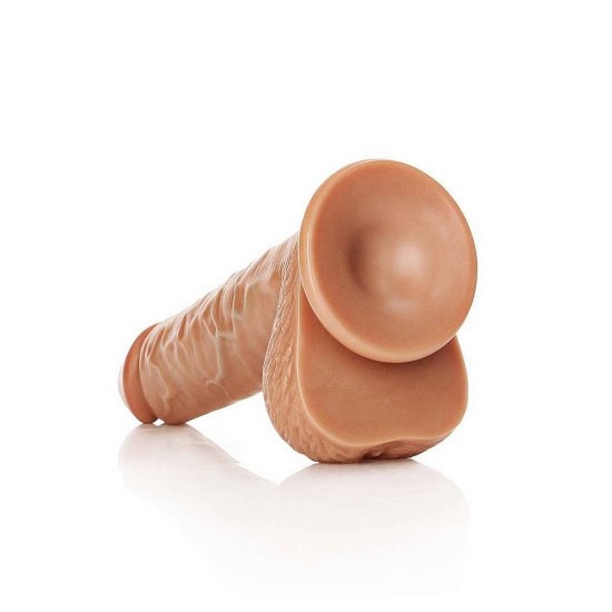 Μεγάλο Ομοίωμα Πέους - Straight Realistic Dildo With Balls Brown 23cm Sex Toys 