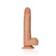 Μεγάλο Ομοίωμα Πέους - Straight Realistic Dildo With Balls Brown 28cm Sex Toys 