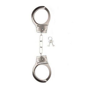 Μεταλλικές Χειροπέδες Με Κλειδιά - Metal Handcuffs With Keys Silver