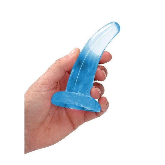 Crystal Clear Non Realistic Dildo Blue 12cm Sex Toys