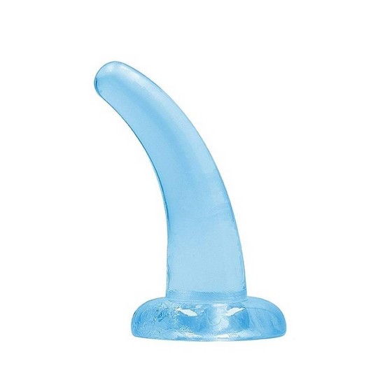 Crystal Clear Non Realistic Dildo Blue 12cm Sex Toys