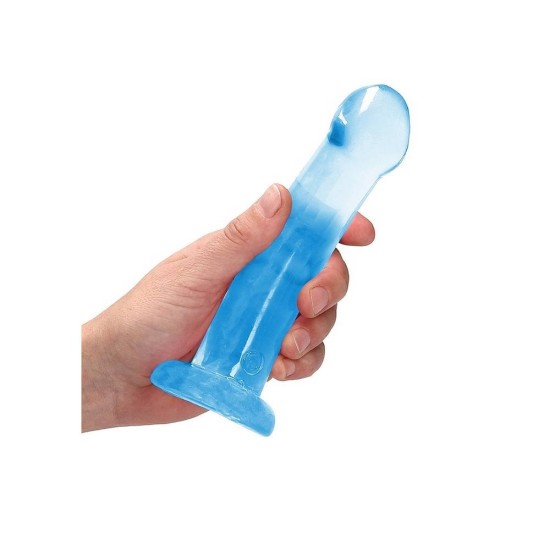 Crystal Clear Non Realistic Dildo Blue 17cm Sex Toys