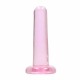 Μη Ρεαλιστικό Ομοίωμα - Crystal Clear Non Realistic Dildo Pink 13cm Sex Toys 