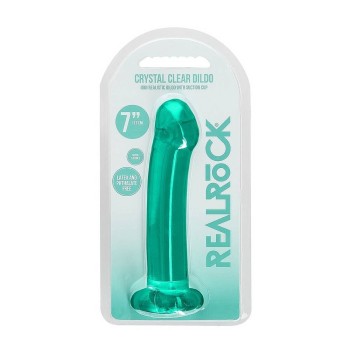 Μη Ρεαλιστικό Ομοίωμα - Crystal Clear Non Realistic Dildo Turquoise 17cm