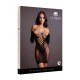 Le Desir Long Sleeved Net Mini Dress Black Erotic Lingerie 