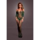 Le Desir Long Sleeved And Lace Bodystocking Green Erotic Lingerie 