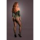 Ολόσωμο Καλσόν Με Δαντέλα - Le Desir Long Sleeved And Lace Bodystocking Green Ερωτικά Εσώρουχα 