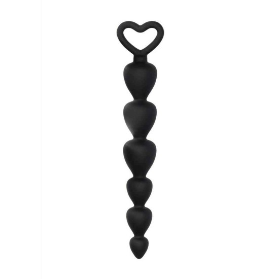 Πρωκτικές Μπίλιες Σιλικόνης - Shots Silicone Anal Beads Black Sex Toys 