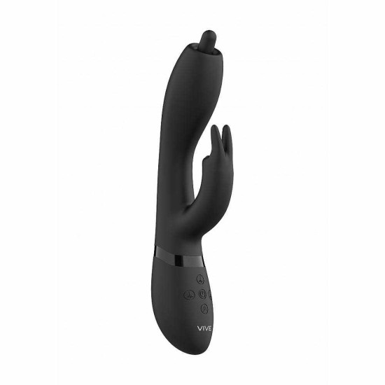 Nilo Pinpoint Rotating Rabbit Vibrator Black Sex Toys