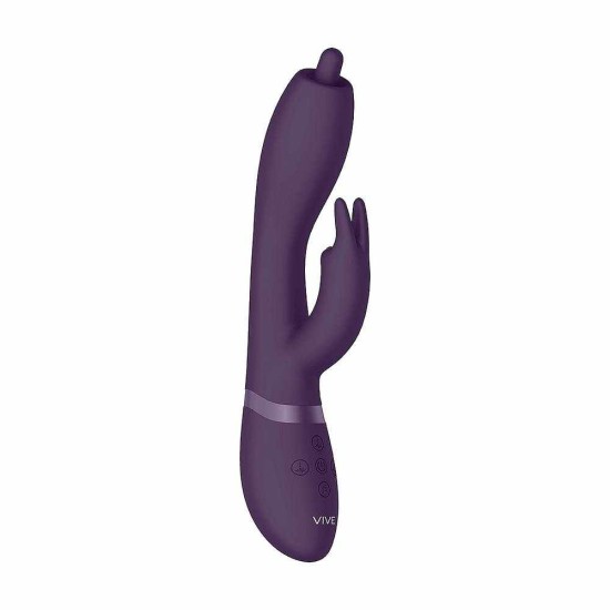 Rabbit Δονητής Με Εσωτερική Γλώσσα - Nilo Pinpoint Rotating Rabbit Vibrator Purple Sex Toys 