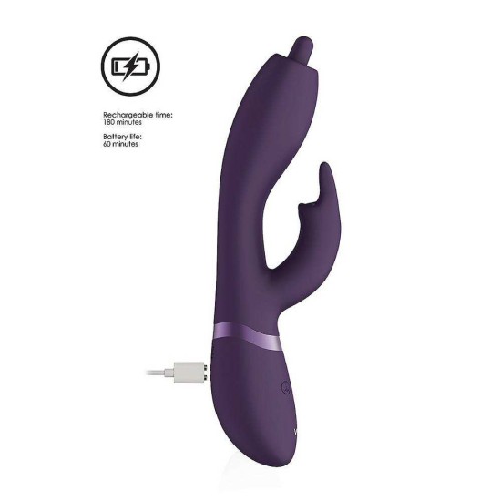 Nilo Pinpoint Rotating Rabbit Vibrator Purple Sex Toys