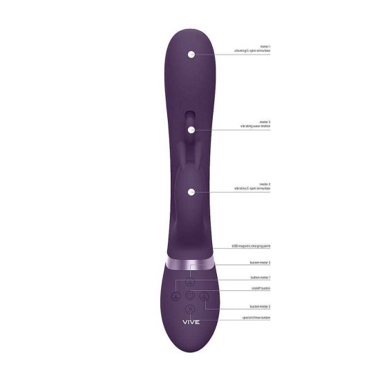 Tama Rabbit Wave G Spot Vibrator Purple Sex Toys