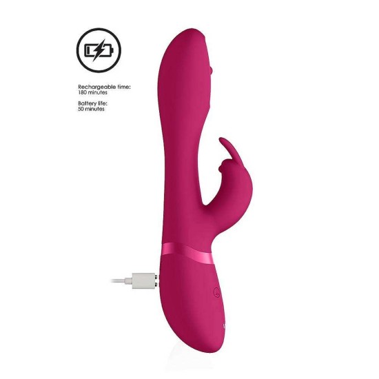 Mira Spinning Ball Rabbit Vibrator Pink Sex Toys