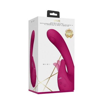 Miki Pulse Wave & Flickering Vibrator Pink