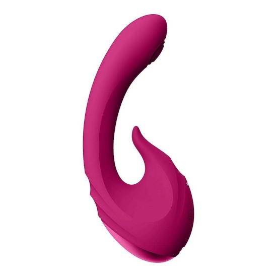 Rabbit Δονητής Με Κίνηση Γλώσσας - Miki Pulse Wave & Flickering Vibrator Pink Sex Toys 