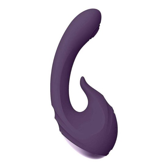 Rabbit Δονητής Με Κίνηση Γλώσσας - Miki Pulse Wave & Flickering Vibrator Purple Sex Toys 